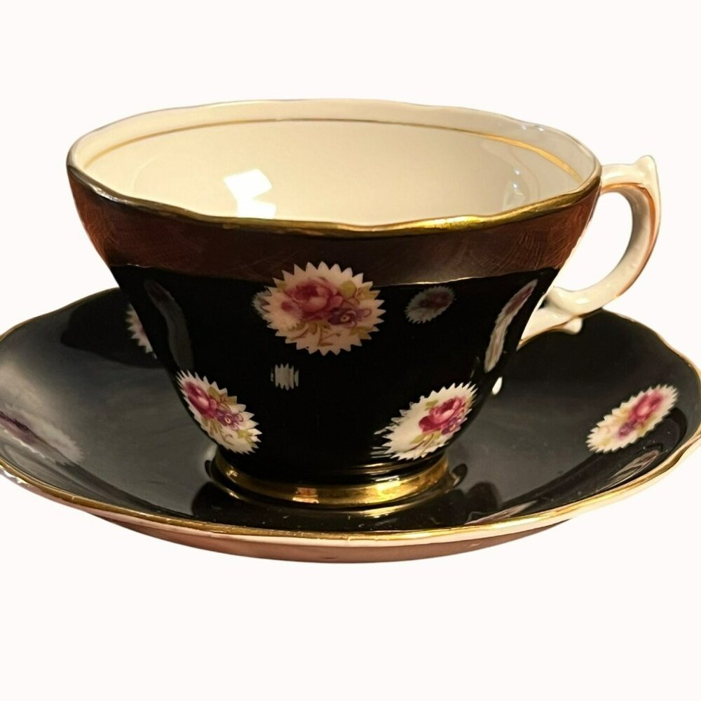 RARE Spencer Stevenson Co. LTD Bone China Cup &amp; Saucer Set Made in England 2